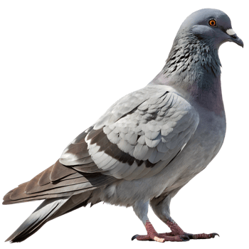 Pigeon Standing on Transparent Background png
