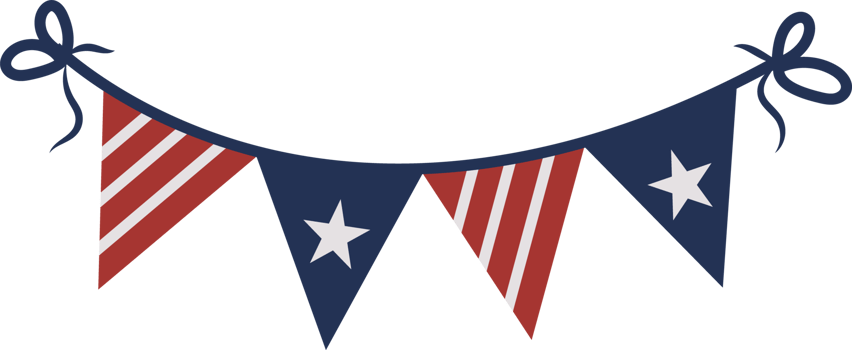 Stars and Stripes Patriotic Bunting Illustration png