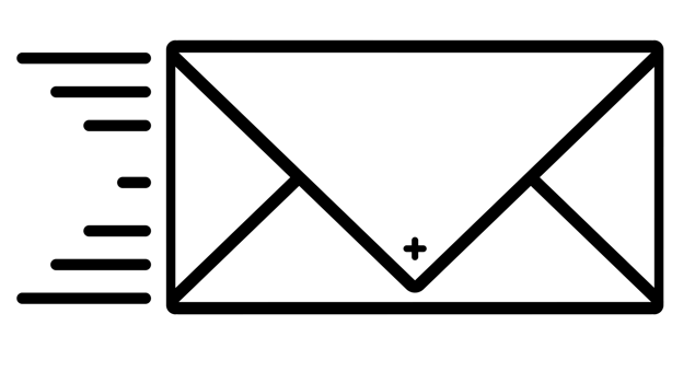 icon fast mail flat style png