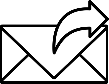 icon forward mail flat style icon png