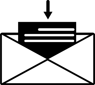 letter incoming in envelope png