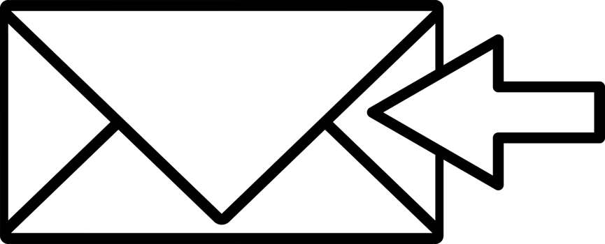 icon archive mail flat style png