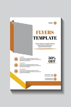 Business Flyers Template for Corporate Promotions, vector