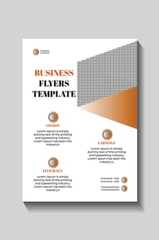 Modern Business Flyer Template, vector