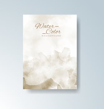 Subtle romantic watercolor blend on invitation vector