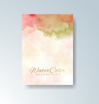 Watercolor brushed backdrop for wedding invite vector