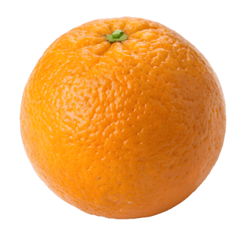 Vibrant Whole Orange on Transparent Background png