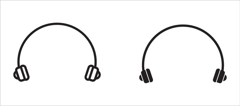 Headphone Icon. Clean and Scalable Design for Apps and Branding. For your website, logo, app, UI design. Illustration, isolated on white background. vector