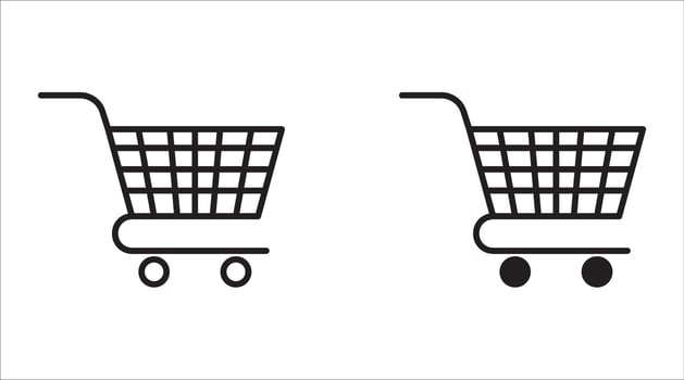 Trolly Icon Illustration, Shopping Cart icon isolated, Cart symbol, shopping trolly symbol, clip art trolly design , trolley sign, shopping trolley icon. For your website, logo, app, UI. vector