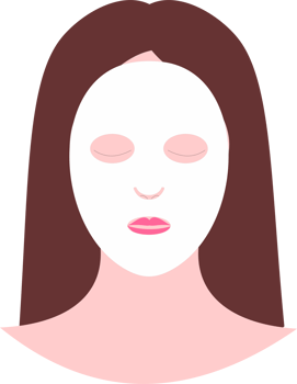 Women face mask skincare png