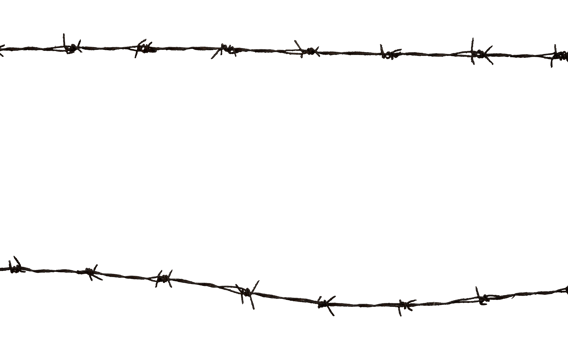 copy space of rusty barbed wire banner png