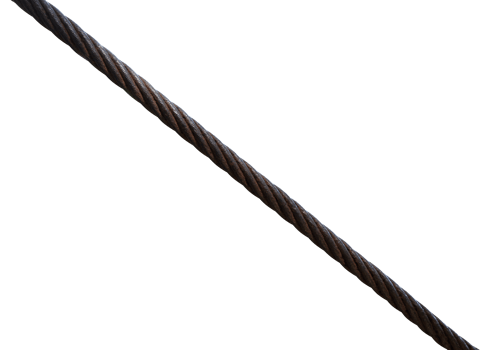 rusty steel wire isolated element png