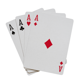 four aces playing card isolated png