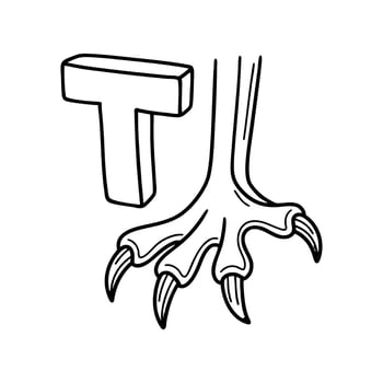 An illustration of letter T stands for T Talon vector