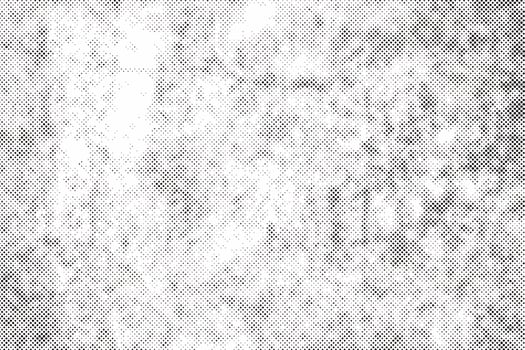 Gradient halftone faded texture, grunge dirty spots and dots background vector