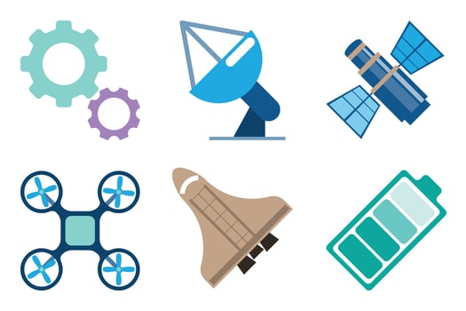 Technology Icon Set for Digital and Innovation vector