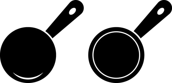 Frying Pan icon. cooking symbol. Fire pot. Oven symbols. Food packaging cook time signs vector