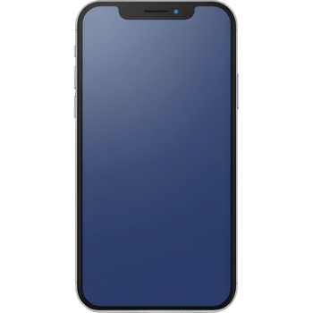 Smartphone with Blank Dark Screen png
