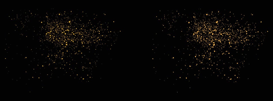 Golden color dot glowing effect gold glitter texture vector