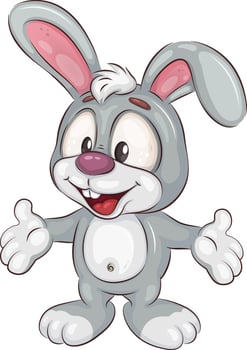 Cartoon Easter Bunny. vector