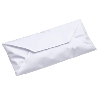 A sleek white envelope with triangular flap, perfect for mailing documents or letters, isolated on transparency background. envelope clean design is ideal for professional or personal use png
