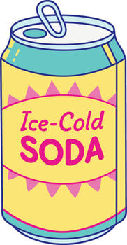 Soda Design Illustration for Branding Projects vector