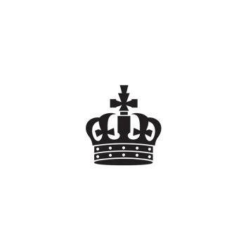 black silhouette of crown with intricate details and cross on top symbolizes royalty and elegance. design is simple yet regal, evoking sense of authority and tradition. crown silhouette png