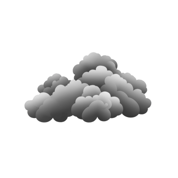 cluster of dark gray clouds symbolizes impending storm, conveying sense of foreboding and tension. clouds are dense and layered, suggesting heavy rain or thunderstorm png