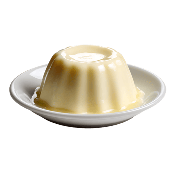 Creamy Vanilla Pudding Recipe against transparent background png