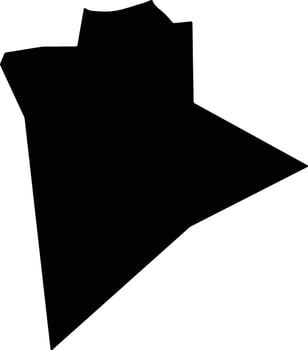 Al Hammam Egypt silhouette map vector