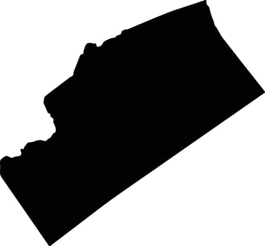 Alaili Dadda Djibouti silhouette map vector
