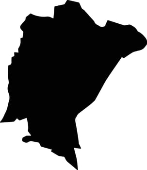 Amacueca Mexico silhouette map vector