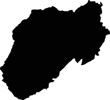 Ambato Ecuador silhouette map vector