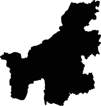 Ambatondrazaka Madagascar silhouette map vector