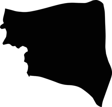 ANG MO KIO Singapore silhouette map vector