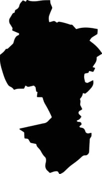 Apulco Mexico silhouette map vector