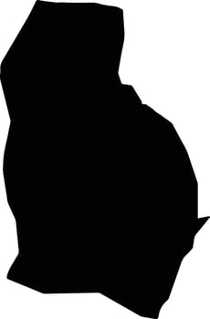 Ar Ramtha Jordan silhouette map vector
