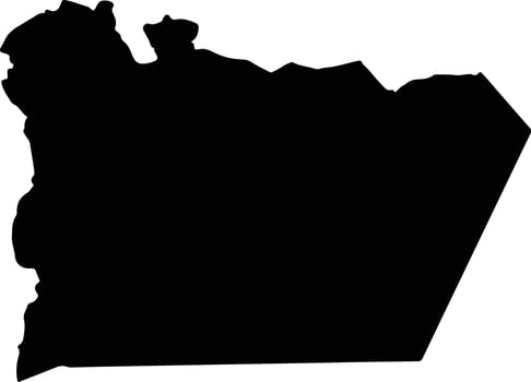 As Sulayyil Saudi Arabia silhouette map vector