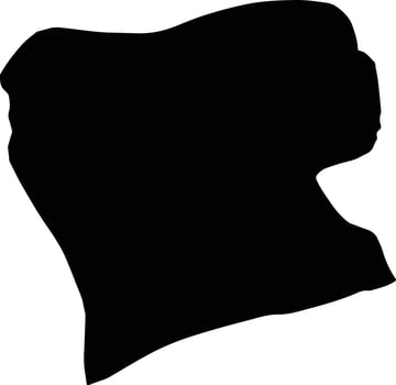 Ash Shihr Yemen silhouette map vector