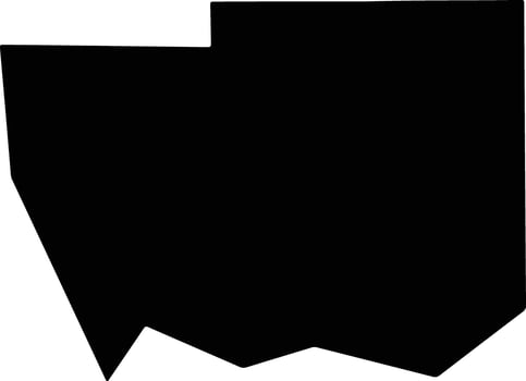Autauga United States silhouette map vector