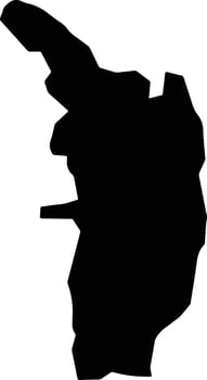 Badrashain Egypt silhouette map vector