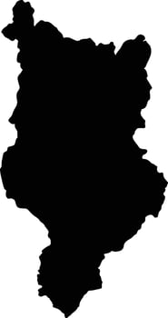 Bagua Peru silhouette map vector