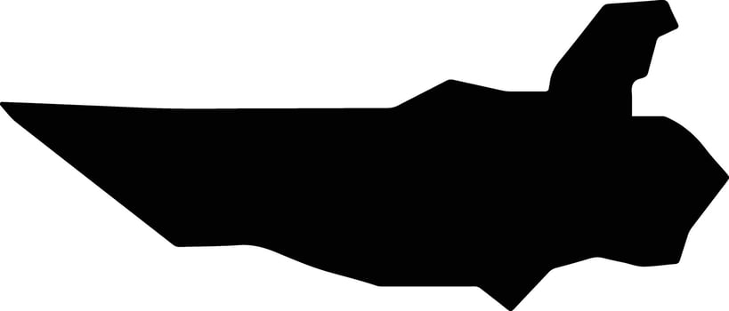 Balad Iraq silhouette map vector