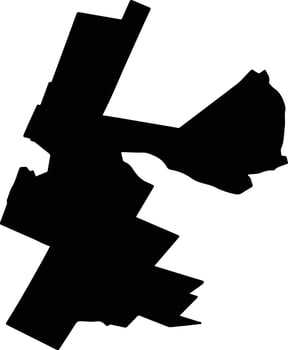 BALTA ALBA Romania silhouette map vector