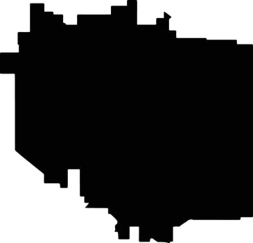 Barkly Australia silhouette map vector