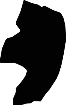 Bayhan Yemen silhouette map vector