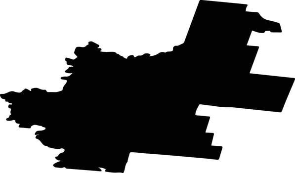 Belokholunitsky District Russia silhouette map vector