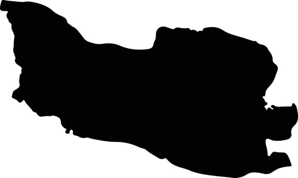 Bener Meriah Indonesia silhouette map vector