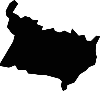 Bituruna Brazil silhouette map vector