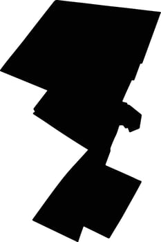 BOLDU Romania silhouette map vector
